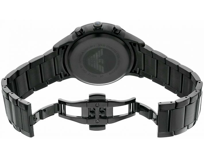 Emporio Armani Dress Chronograph Quartz Black Dial Black Stainless Steel Strap Watch For Men - AR2485 Buy Now By Emporio Armani