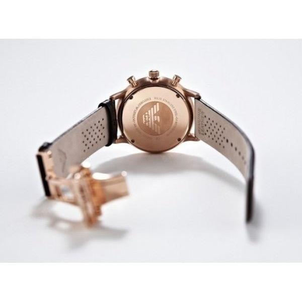 Emporio Armani Gianni Classic Chronograph White Dial Brown Leather Strap Watch For Men - AR0398 Buy Now By Emporio Armani