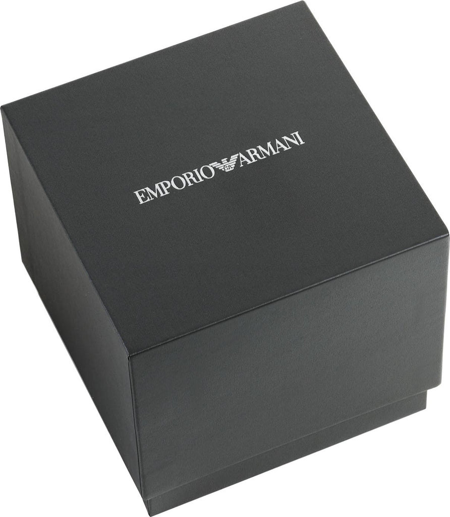 Emporio Armani Claudio Chronograph Blue Dial Brown Leather Strap Watch For Men - AR11554 Buy Now By Emporio Armani