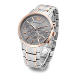 Emporio Armani Renato Gray Dial Gray Steel Strap Watch For Men - AR11077 Buy Now By Emporio Armani