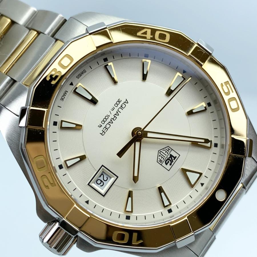 Tag Heuer Aquaracer Automatic White Dial Two Tone Steel Strap Watch for Men - WAY2151.BD0912 Buy Now By Tag Heuer