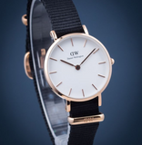 Daniel Wellington Classic Petite Cornwall White Dial Black NATO Strap Watch For Women - DW00100251 Buy Now By Daniel Wellington