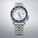 Seiko 5 Sports SKX GMT Automatic Sky Blue Dial Silver Steel Strap Watch For Men - SSK033K1 Buy Now By Seiko