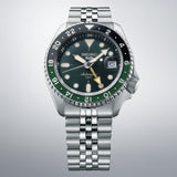 Seiko 5 Sports SKX GMT Automatic Green Dial Silver Steel Strap Watch For Men - SSK035K1 Buy Now By Seiko