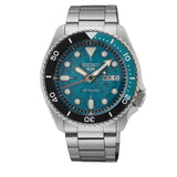 Seiko 5 Sports SKX Skeleton Green Dial Silver Steel Strap Watch For Men - SRPJ45K1 Buy Now By Seiko