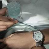 Maurice Lacroix Aikon Automatic Limited Summer Edition Blue Dial Silver Steel Strap Watch For Men - AI6008-SS00F-431-1 Buy Now By Maurice Lacroix