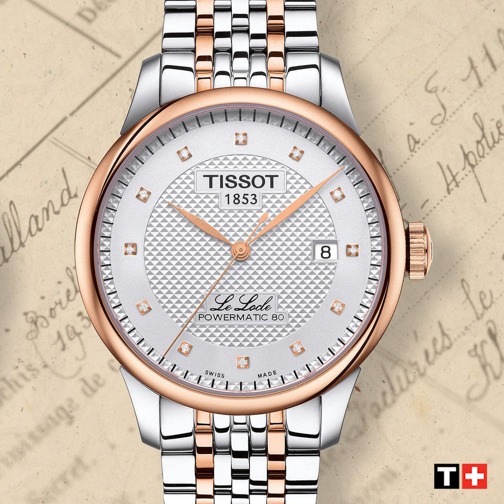 Tissot Le Locle Powermatic 80 Silver Dial Two Tone Steel Strap Watch For Men - T006.407.22.036.01 Buy Now By Tissot