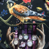 Guess Confetti Diamonds Purple Dial Purple Steel Strap Watch for Women - W0774L4 Buy Now By Guess