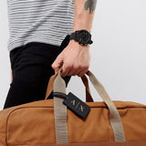 Armani Exchange Outerbanks Chronograph Black Dial Black Steel Strap Watch For Men - AX7105 Buy Now By Armani Exchange