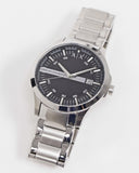 Armani Exchange Hampton Chronograph Black Dial Silver Steel Strap Watch For Men - AX2103 Buy Now By Armani Exchange