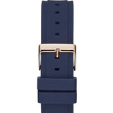 Guess Matrix Multifunction Blue Dial Blue Rubber Strap Watch for Men - GW0423G4 Buy Now By Guess