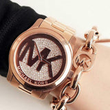 Michael Kors Runway Rose Gold Dial Rose Gold Steel Strap Watch for Women - MK5661 Buy Now By Michael Kors