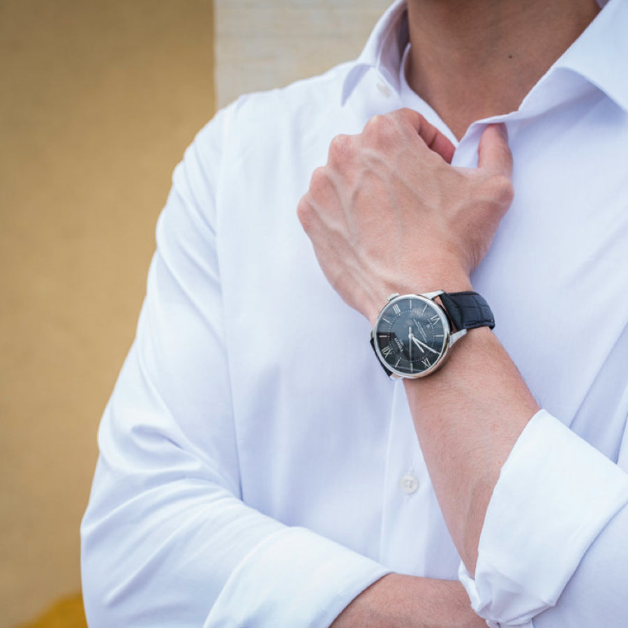 Tissot Chemin Des Tourelles Powermatic 80 Black Dial Black Leather Strap Watch For Men - T099.407.16.058.00 Buy Now By Tissot