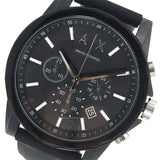 Armani Exchange Outerbanks Chronograph Black Dial Black Silicone Strap Watch For Men - AX1326 Buy Now By Armani Exchange
