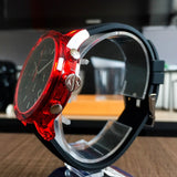 Armani Exchange Outerbanks Chronograph Black Dial Black Silicone Strap Watch For Men - AX1338 Buy Now By Armani Exchange