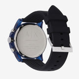 Armani Exchange Outerbanks Chronograph Black Dial Black Silicone Strap Watch For Men - AX1339 Buy Now By Armani Exchange
