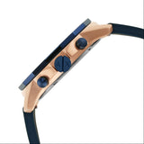 Armani Exchange Hampton Chronograph Rose Gold Dial Blue Silicone Strap Watch For Men - AX1730 Buy Now By Armani Exchange