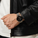 Armani Exchange Cayde Chronograph Black Dial Silver Mesh Strap Watch For Men - AX2714 Buy Now By Armani Exchange