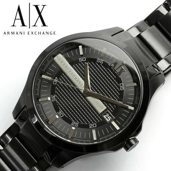 Armani Exchange Hampton Chronograph Black Dial Black Steel Strap Watch For Men - AX2104 Buy Now By Armani Exchange