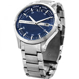 Armani Exchange Hampton Chronograph Blue Dial Silver Steel Strap Watch For Men - AX2132 Buy Now By Armani Exchange