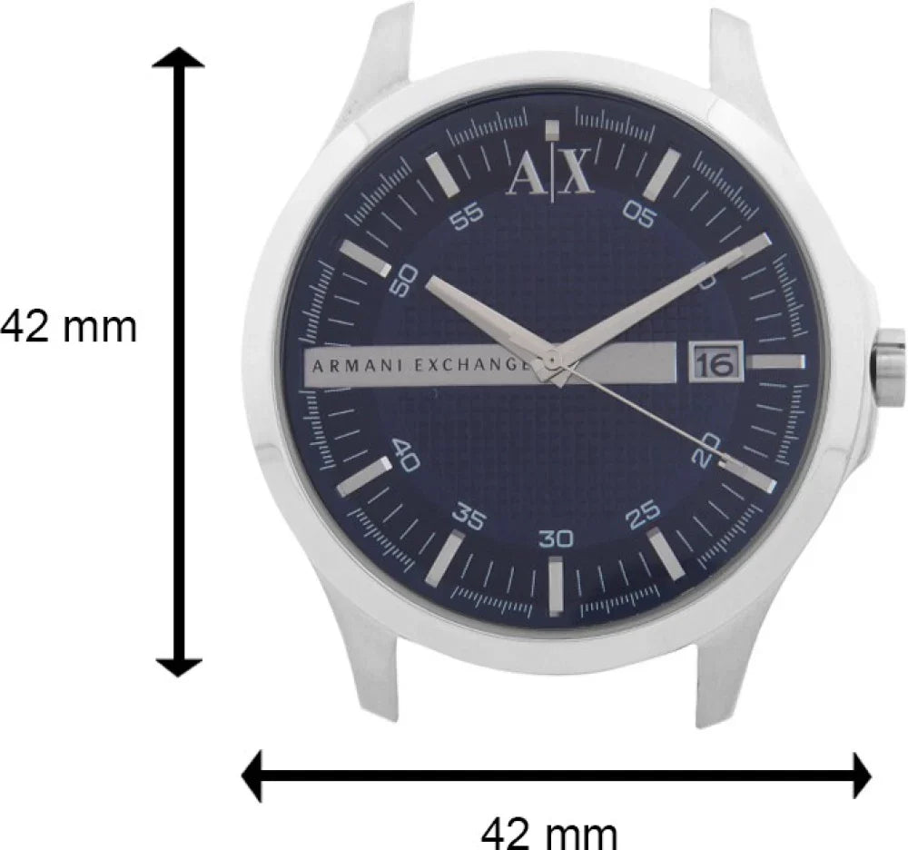 Armani Exchange Hampton Chronograph Blue Dial Silver Steel Strap Watch For Men - AX2132 Buy Now By Armani Exchange