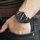 Armani Exchange Hampton Chronograph Grey Dial Grey Steel Strap Watch For Men - AX2135 Buy Now By Armani Exchange
