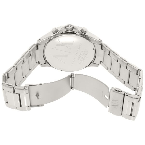 Armani Exchange Hampton Chronograph Blue Dial Silver Steel Strap Watch For Men - AX2155 Buy Now By Armani Exchange