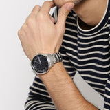 Armani Exchange Hampton Chronograph Skeleton Black Dial Silver Steel Strap Watch For Men - AX2199 Buy Now By Armani Exchange