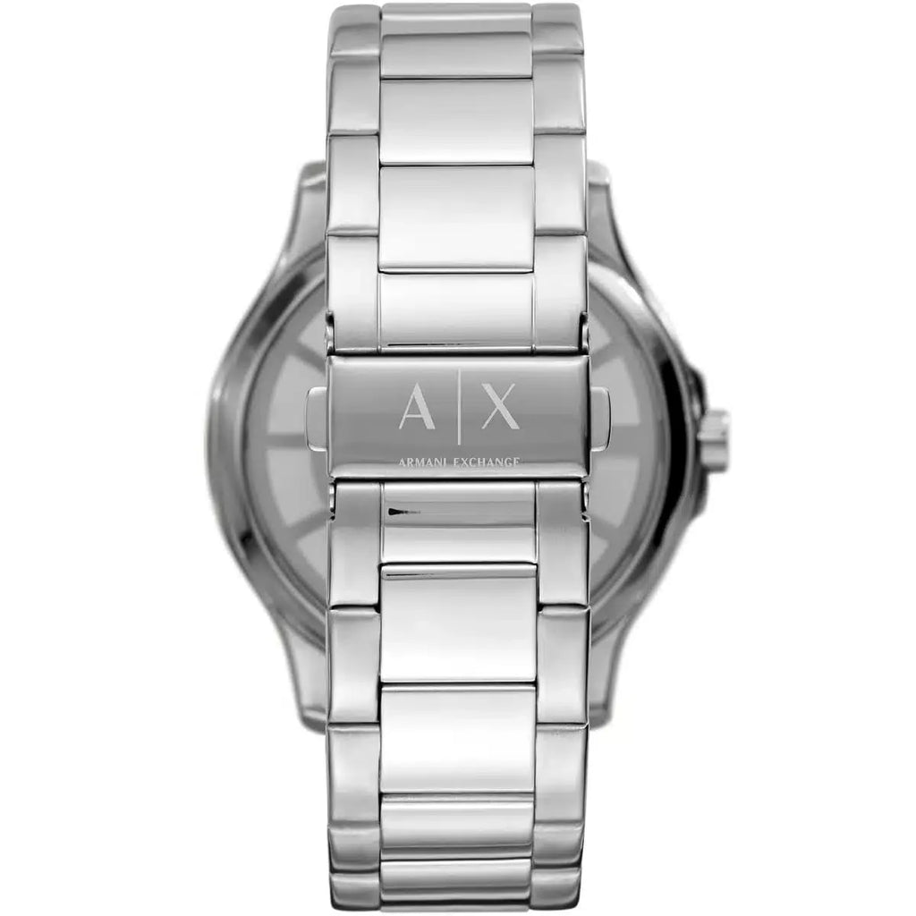 Armani Exchange Hampton Chronograph Black Dial Silver Steel Strap Watch For Men - AX2179 Buy Now By Armani Exchange