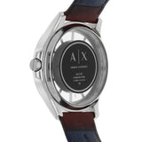 Armani Exchange Hampton Chronograph White Dial Brown Leather Strap Watch For Men - AX2187 Buy Now By Armani Exchange