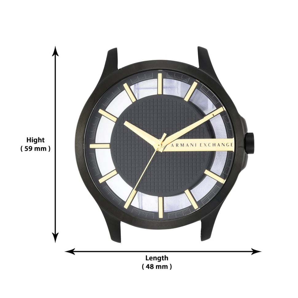 Armani Exchange Hampton Chronograph Black Dial Black Steel Strap Watch For Men - AX2192 Buy Now By Armani Exchange