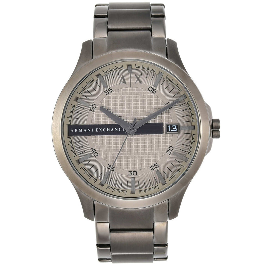 Armani Exchange Hampton Chronograph Grey Dial Grey Steel Strap Watch For Men - AX2135 Buy Now By Armani Exchange