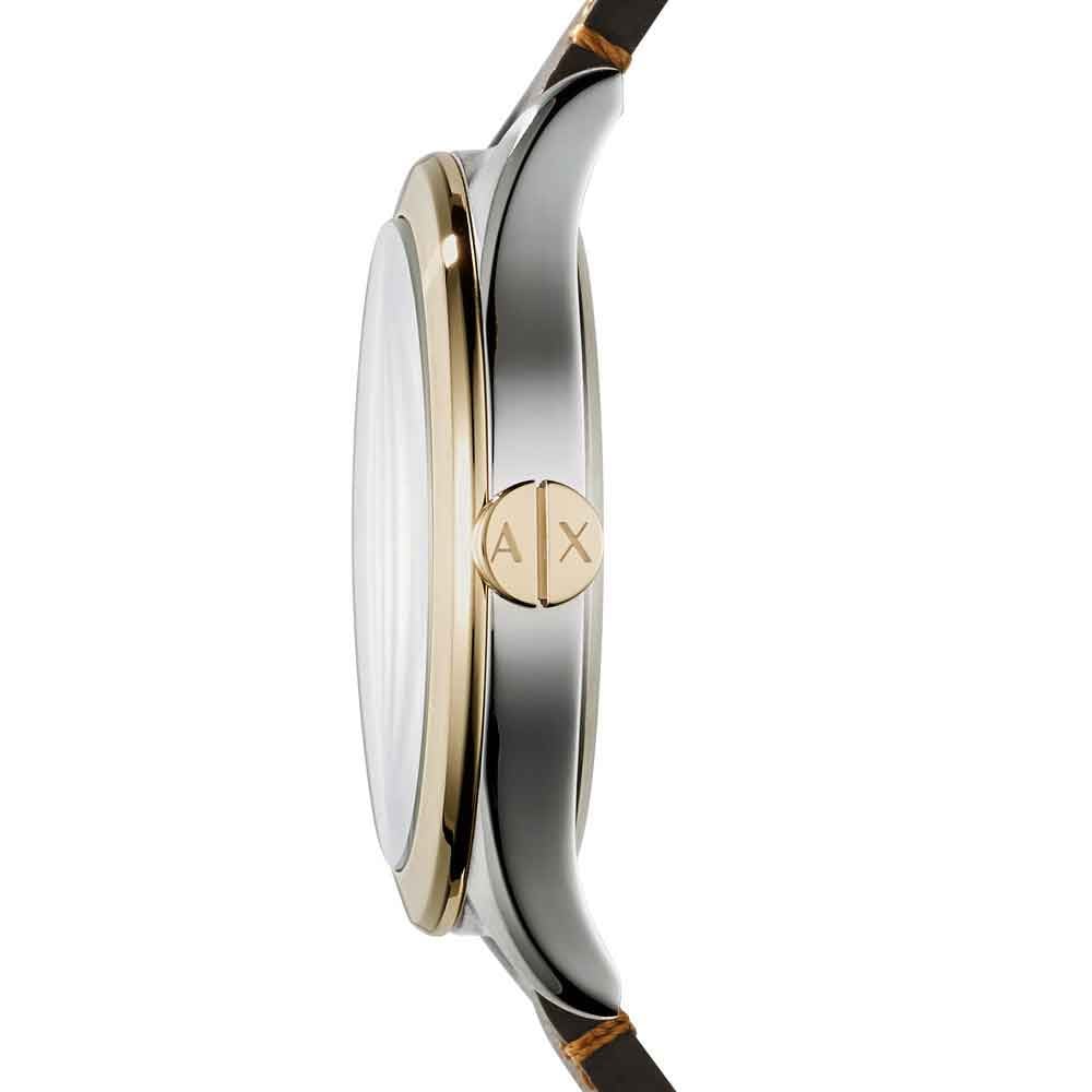 Armani Exchange Nico Quartz Blue Dial Brown Leather Strap Watch For Men - AX2334 Buy Now By Armani Exchange