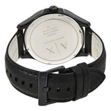 Armani Exchange Hampton Chronograph Black Dial Black Leather Strap Watch For Men - AX2400 Buy Now By Armani Exchange