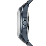 Armani Exchange Hampton Skeleton Grey Dial Blue Steel Strap Watch For Men - AX2401 Buy Now By Armani Exchange