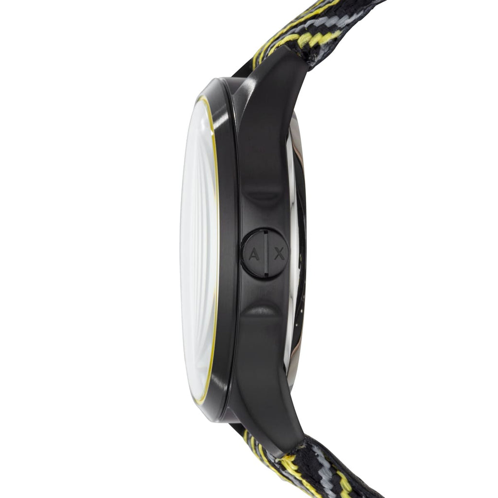 Armani Exchange Hampton Black Dial Black Steel Strap Watch For Men - AX2407 Buy Now By Armani Exchange