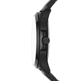 Armani Exchange Hampton Quartz Blue Dial Black Leather Strap Watch for Men - AX2411 Buy Now By Armani Exchange