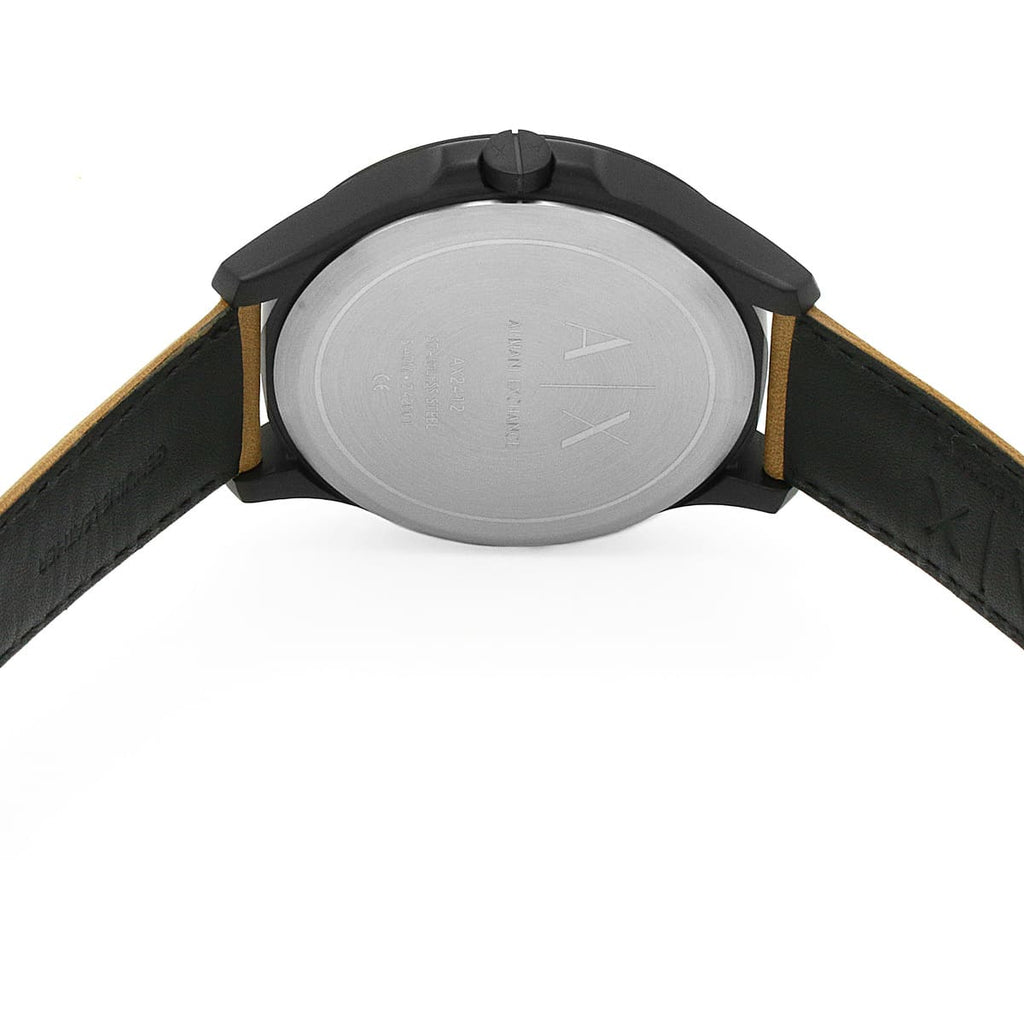 Armani Exchange Hampton Chronograph Green Dial Brown Leather Strap Watch For Men - AX2412 Buy Now By Armani Exchange