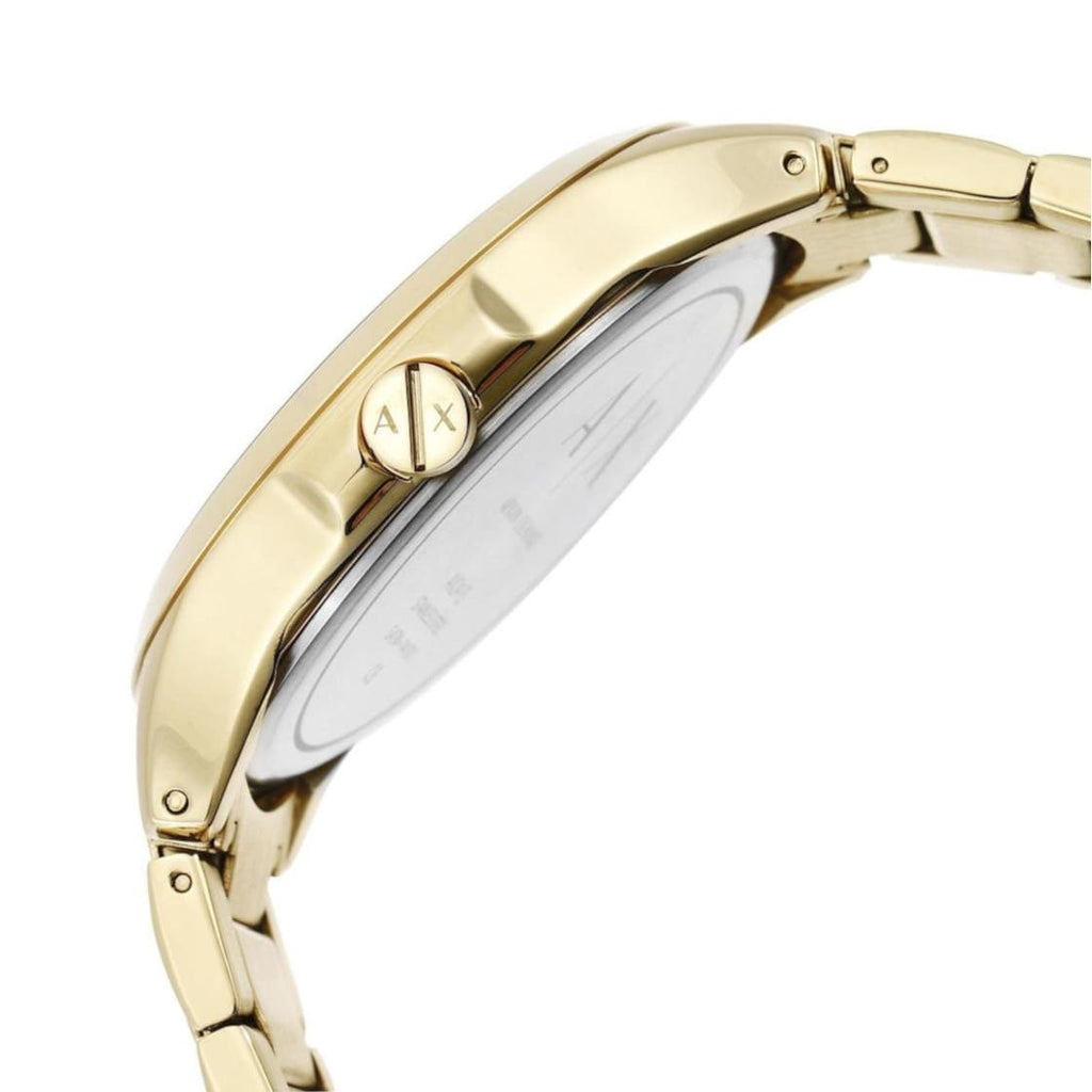 Armani Exchange Hampton Chronograph Gold Dial Gold Steel Strap Watch For Men - AX2415 Buy Now By Armani Exchange