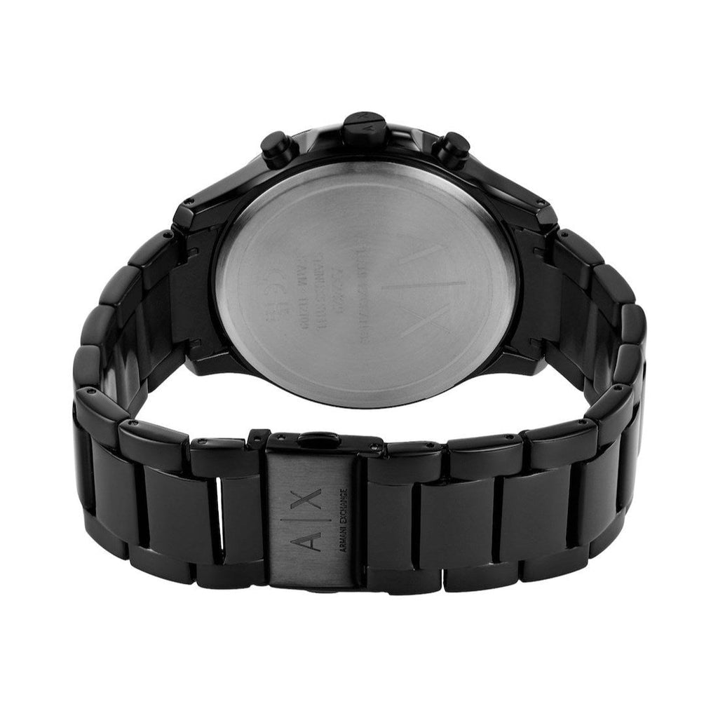 Armani Exchange Chronograph Black Dial Black Steel Strap Watch For Men - AX2429 Buy Now By Armani Exchange
