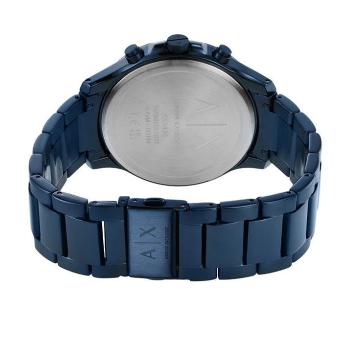 Armani Exchange Hampton Chronograph Blue Dial Blue Steel Strap Watch For Men - AX2430 Buy Now By Armani Exchange