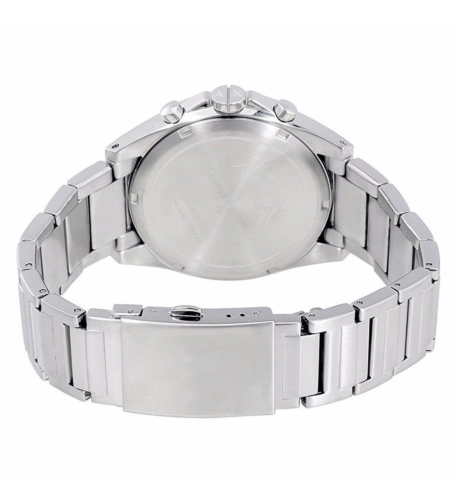 Armani Exchange Drexler Chronograph Black Dial Silver Steel Strap Watch for Men - AX2600 Buy Now By Armani Exchange