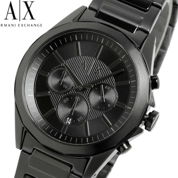 Armani Exchange Drexler Chronograph Black Dial Black Steel Strap Watch For Men - AX2601 Buy Now By Armani Exchange
