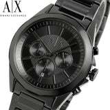 Armani Exchange Drexler Chronograph Black Dial Black Steel Strap Watch For Men - AX2601 Buy Now By Armani Exchange