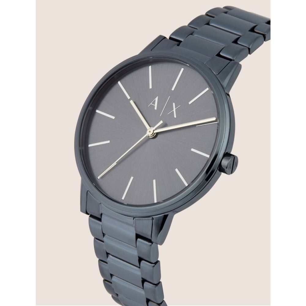 Armani Exchange Cayde Analog Blue Dial Blue Steel Strap Watch For Men - AX2702 Buy Now By Armani Exchange