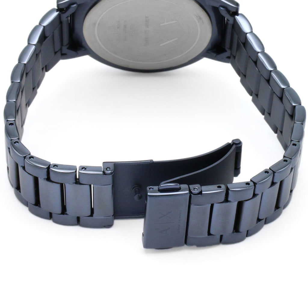 Armani Exchange Cayde Analog Blue Dial Blue Steel Strap Watch For Men - AX2702 Buy Now By Armani Exchange