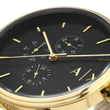 Armani Exchange Cayde Chronograph Black Dial Gold Mesh Strap Watch For Men - AX2715 Buy Now By Armani Exchange