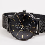 Armani Exchange Cayde Chronograph Black Dial Black Mesh Strap Watch For Men - AX2716 Buy Now By Armani Exchange