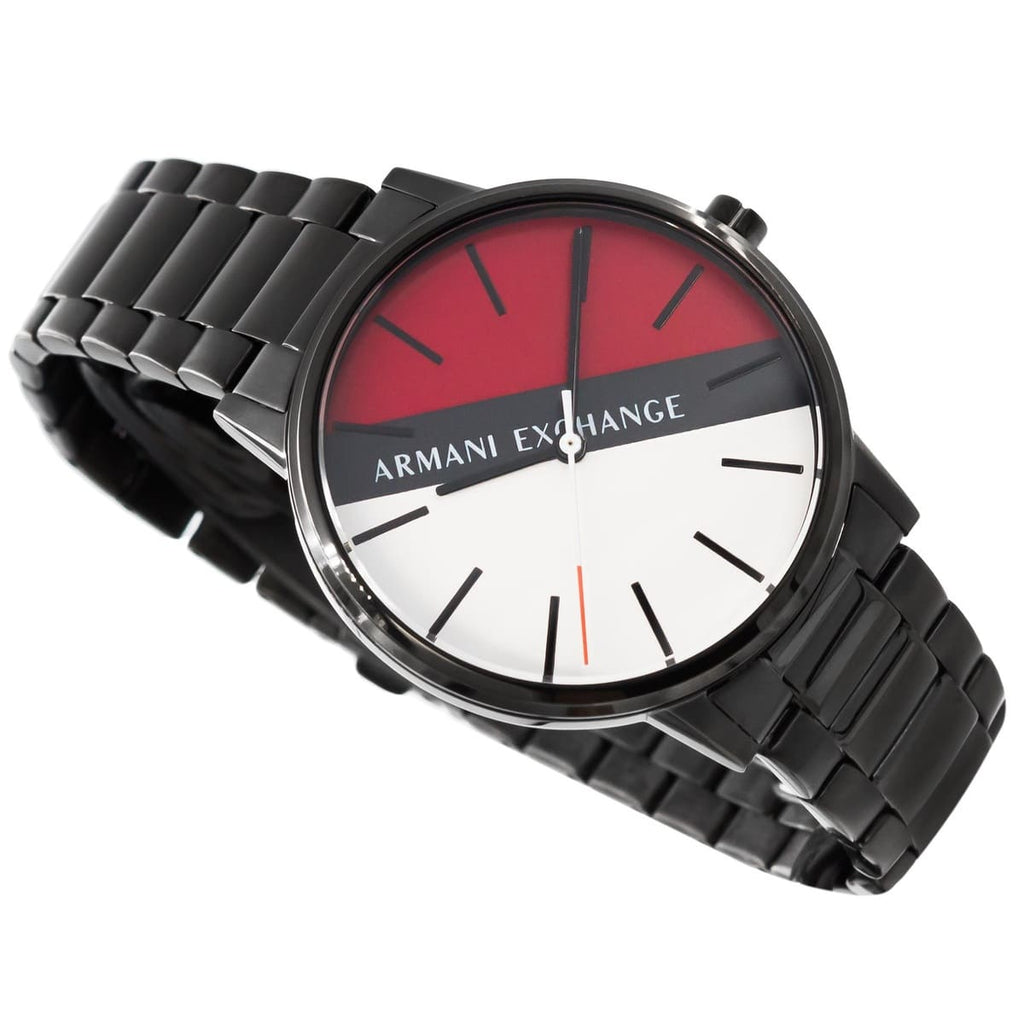 Armani Exchange Cayde Multicolor Dial Black Steel Strap Watch For Men - AX2725 Buy Now By Armani Exchange