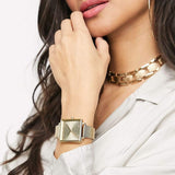 Armani Exchange Lola Quartz Gold Dial Gold Mesh Strap Watch For Women - AX5801 Buy Now By Armani Exchange